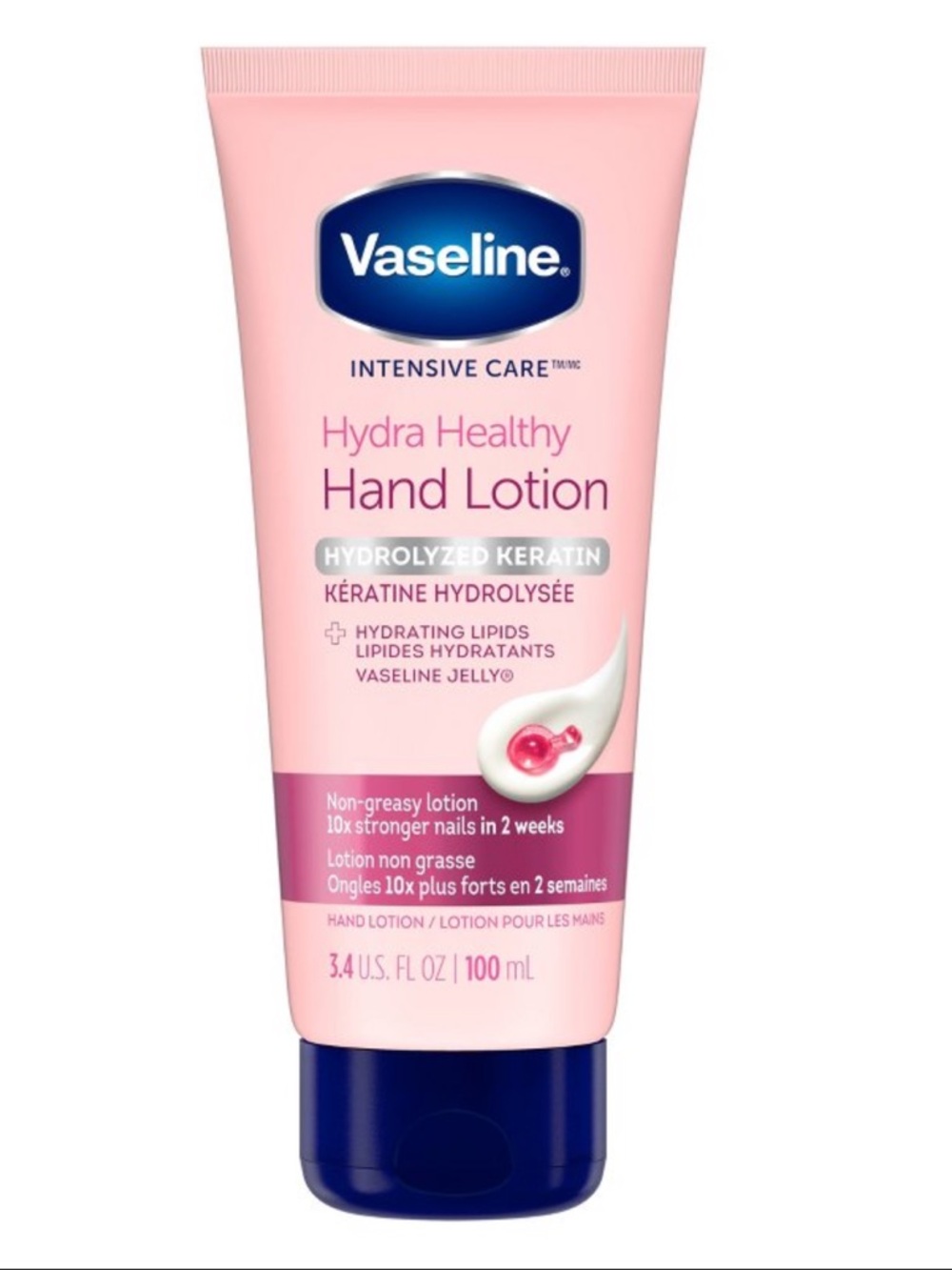 Vaseline Intensive Care Healthy Hands Stronger Nails Hand Cream Lotion